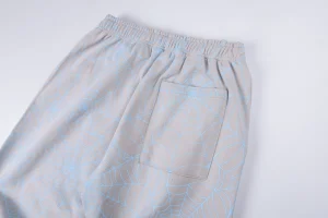 Sp5der Grey Blue Web Print Sweatpants10