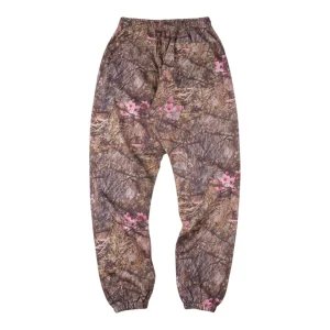 Sp5der Pink Camo Woodland Sweatpants