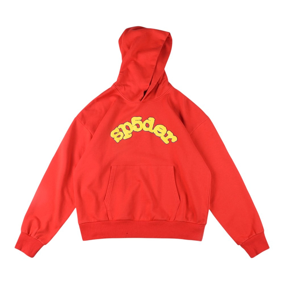 Sp5der Red Bubble Logo Hoodie