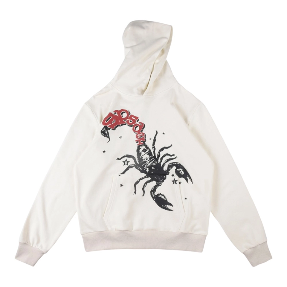 Sp5der Scorpion Graphic Cotton Hoodie
