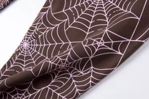 Sp5der Web Allover Print Brown Sweatpants7