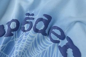 Sp5der Web Gradient Blue Hoodie6