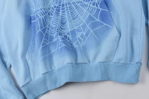 Sp5der Web Gradient Blue Hoodie8