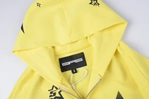 Sp5der YELLOW 5STAR ZIP Hoodie11