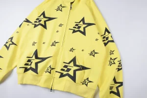 Sp5der YELLOW 5STAR ZIP Hoodie14