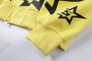 Sp5der YELLOW 5STAR ZIP Hoodie3