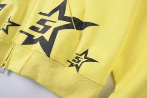 Sp5der YELLOW 5STAR ZIP Hoodie5