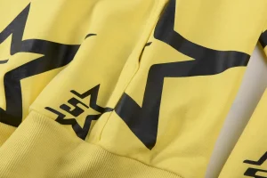Sp5der Yellow 5 Star Zip Hoodie8