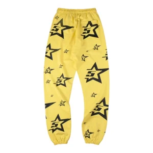 Sp5der Yellow Star Logo Sweatpants