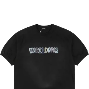 We11done Crayon Logo Print T-shirt