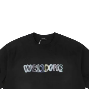 We11done Crayon Logo Print T-shirt