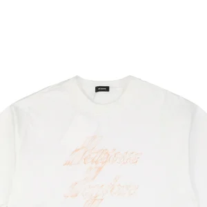 We11done Flame Barrage Print T-shirt White