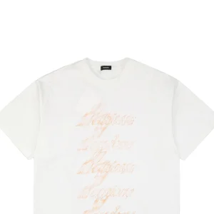 We11done Flame Barrage Print T-shirt White