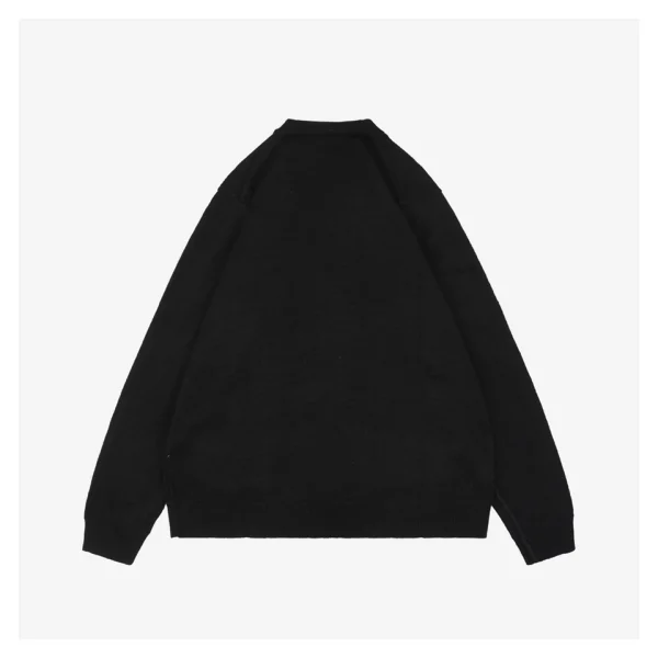 Acne Studios Bow Logo Embroidered Knit Cardigan