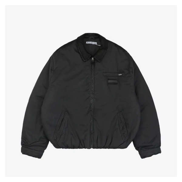 Acne Studios Leather Collar Padded Jacket