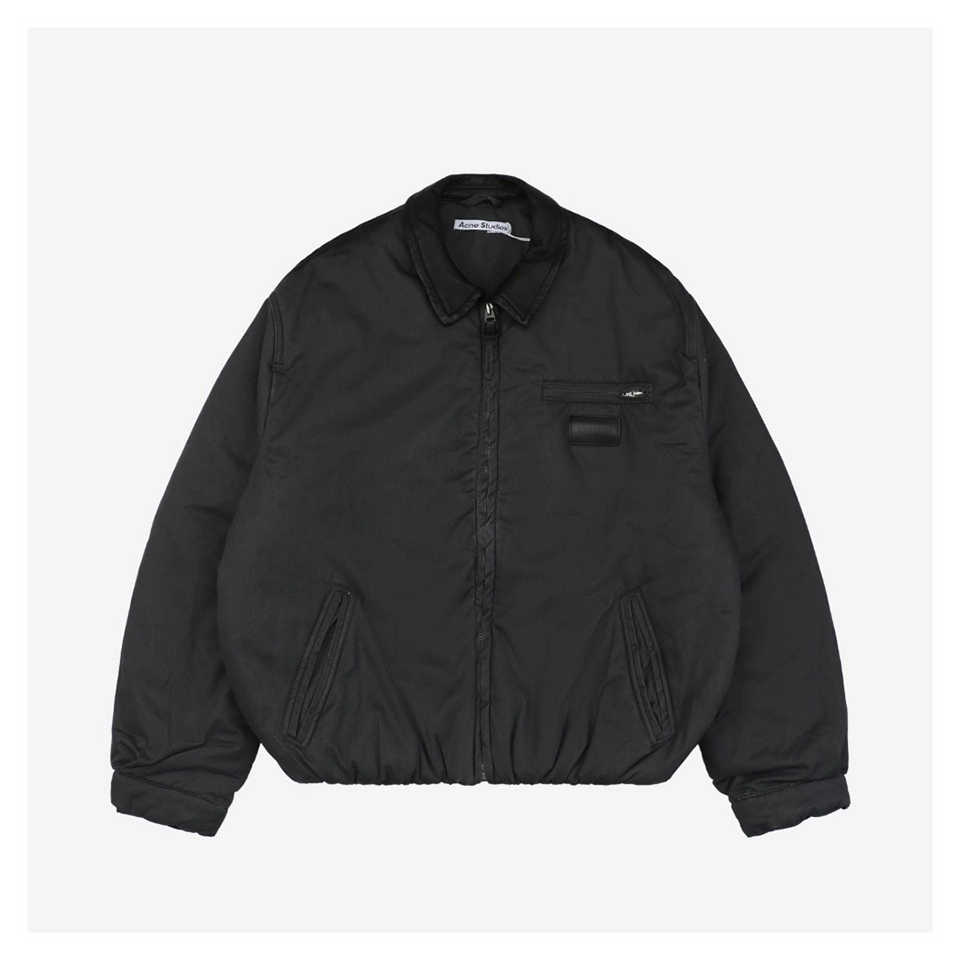 Acne Studios Leather Collar Padded Jacket