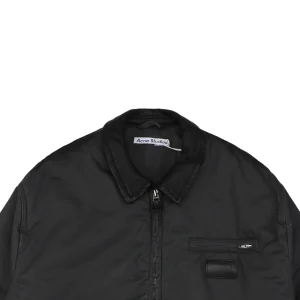 Acne Studios Leather Collar Padded Jacket