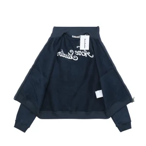 Acne Studios Navy Embroidered Logo Track Jacket