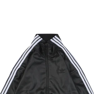 Adidas Black Label Trefoil Faux Leather Jacket
