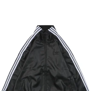 Adidas Black Label Trefoil Faux Leather Jacket