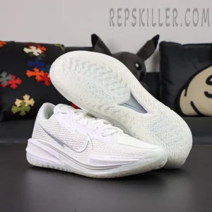 Air Zoom GT Cut ‘White Chrome’ outsole view highlighting translucent traction pattern and stability shank.