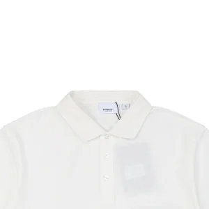 BBry Equestrian Knight Stripe Polo T-shirt White