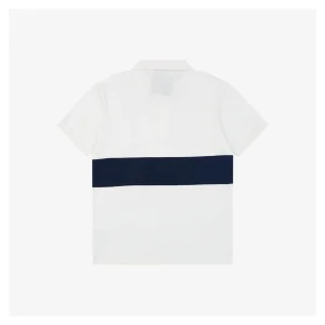BBry Equestrian Knight Stripe Polo T-shirt White
