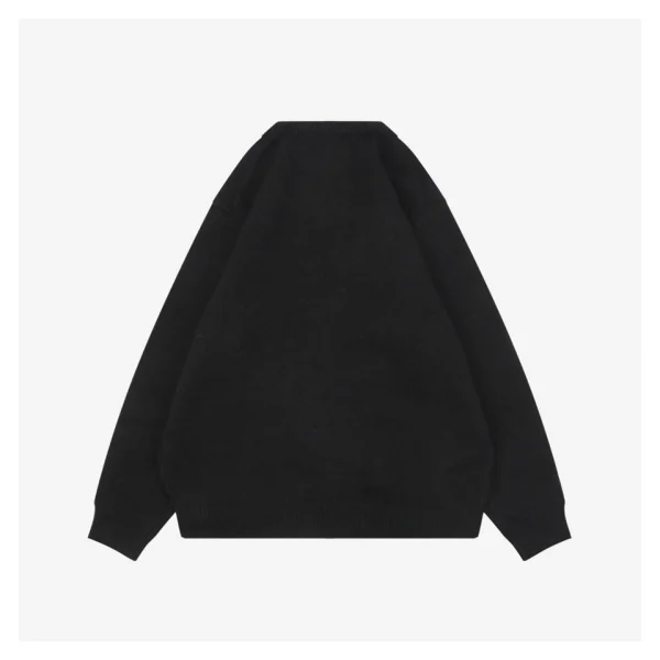 BBry Horse Logo Wool Knit Sweater Black