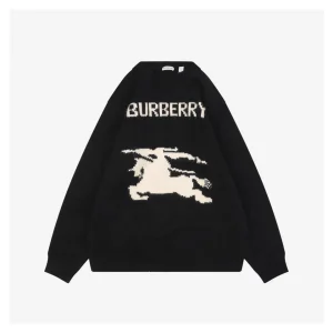 BBry Horse Logo Wool Knit Sweater