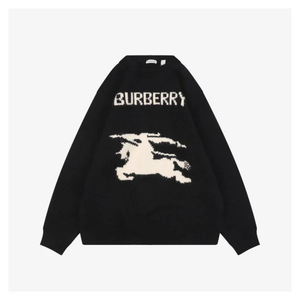 BBry Horse Logo Wool Knit Sweater