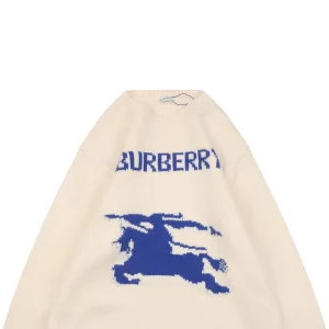 BBry Horse Logo Wool Knit Sweater