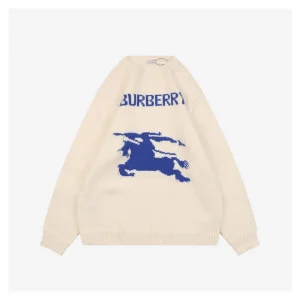 BBry Horse Logo Wool Knit Sweater