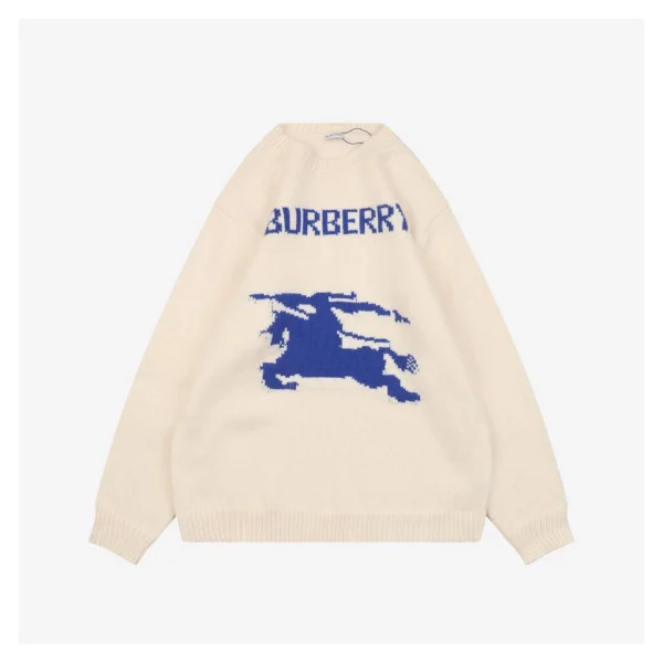 BBry Horse Logo Wool Knit Sweater