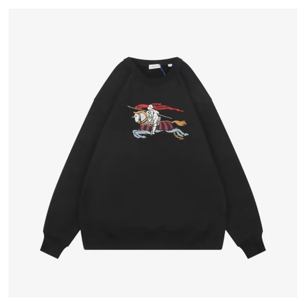 BBry Multicolor Equestrian Knight Embroidered Sweatshirt