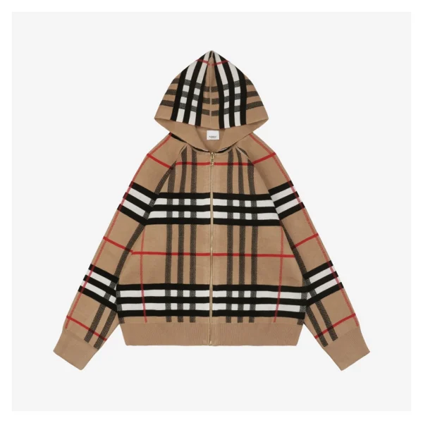 BBry Reversible Check & Knight Zip Hoodie