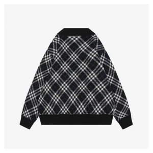 BBry Wool Check Jacket Black