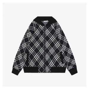 BBry Wool Check Jacket Black