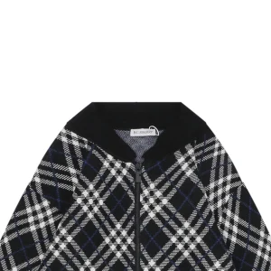 BBry Wool Check Jacket Black