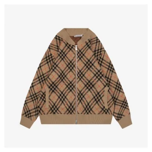 BBry Wool Check Jacket Beige