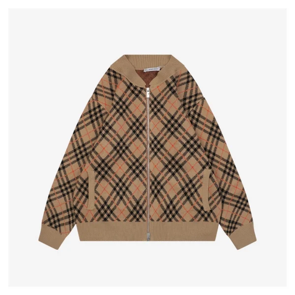 BBry Wool Check Jacket Beige