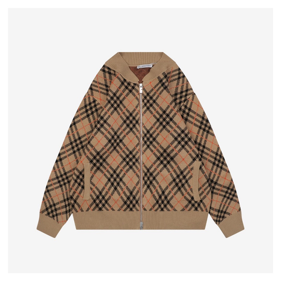 BBry Wool Check Jacket Beige