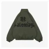 Balenciaga Black Tape Logo High-Neck Jacket