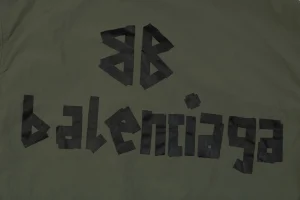 Balenciaga Black Tape Logo High-Neck Jacket Back side Logo