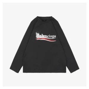 Balenciaga Blurry Cola Graphic Shirt Black