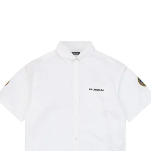 Balenciaga Crest Patch Embroidered T-Shirt
