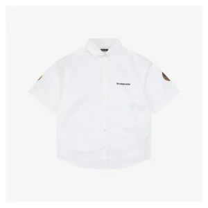 Balenciaga Crest Patch Embroidered T-Shirt