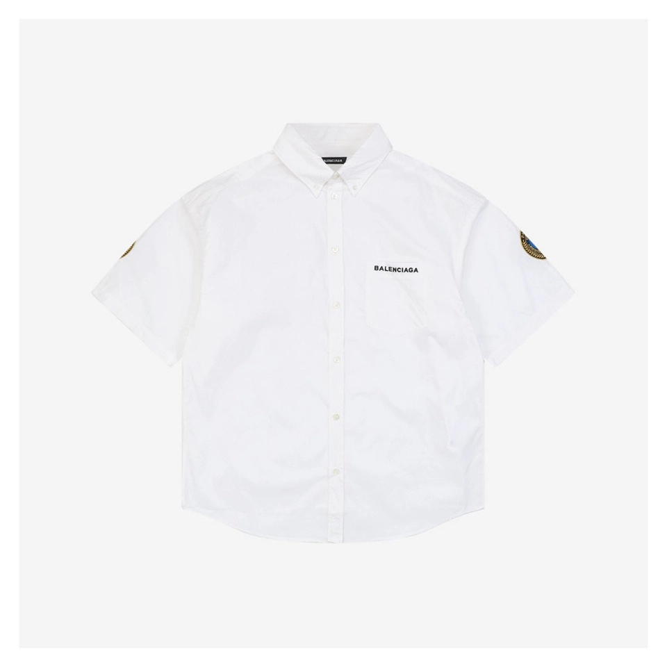 Balenciaga Crest Patch Embroidered T-Shirt