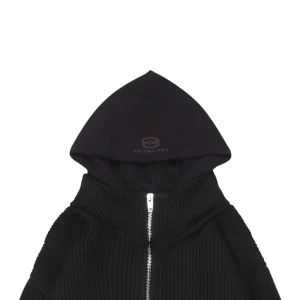 Balenciaga Layered Effect Paris Logo Hoodie