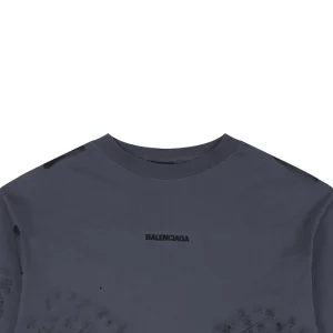 Balenciaga Painted Effect Paris Logo Embroidered T-Shirt3.jpeg