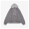 Balenciaga Paneled Check Hooded Jacket